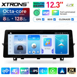 QGB23CIB12X1 12,3 Zoll für BMW X1 E84 CIC System Android 13 Octa Core 8+128 Autoradio 4G Eingebauter CP AA Original CD-Player