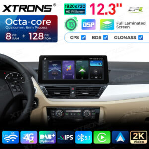 QGB23CIB12X1 12,3 Zoll für BMW X1 E84 CIC System Android 13 Octa Core 8+128 Autoradio 4G Eingebauter CP AA Original CD-Player
