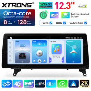 QGB23CIB12X5L 12,3 Zoll für BMW X5 E70 / X6 E71 CiC System Autoradio Multimedia Player Octa Core 8+128 Android 13