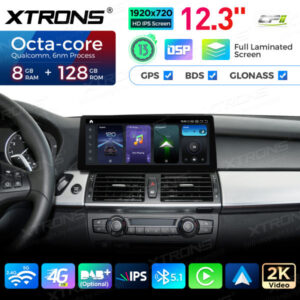 QGB23CIB12X5L 12,3 Zoll für BMW X5 E70 / X6 E71 CiC System Autoradio Multimedia Player Octa Core 8+128 Android 13