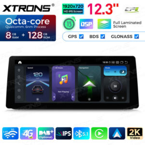12,3 Zoll Xtrons Autoradio Multimedia Player für BMW 3er E90 / E91 / E92 / E93 ohne Originalanzeige – QGB23UMB12E90L-01 CPII