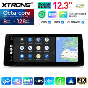 12,3 Zoll Xtrons Autoradio Multimedia Player für BMW 3er E90 / E91 / E92 / E93 ohne Originalanzeige – QGB23UMB12E90L-05 CPII