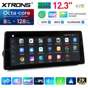 12,3 Zoll Xtrons Autoradio Multimedia Player für BMW 3er E90 / E91 / E92 / E93 ohne Originalanzeige – QGB23UMB12E90L-06 CPII