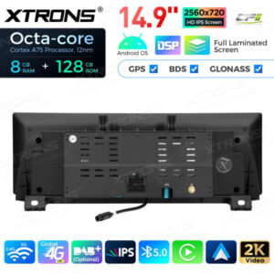 QLBH44FVNB 14,9 Zoll Octa Core 8 + 128 GB Global 4G LTE Android Autoradio Multimedia Player mit vollständig laminiertem 2K IP