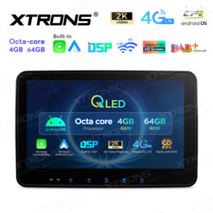 TX122L 10,1 Zoll drehbares QLED-Display Doppel-DIN-Android-Autoradio Octa-Core-Prozessor 4 GB RAM und 64 GB ROM