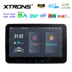 TX122L 10,1 Zoll drehbares QLED-Display Doppel-DIN-Android-Autoradio Octa-Core-Prozessor 4 GB RAM und 64 GB ROM