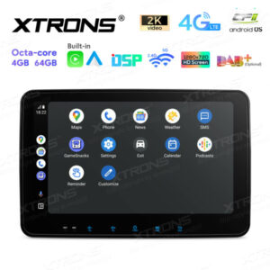 TX122L 10,1 Zoll drehbares QLED-Display Doppel-DIN-Android-Autoradio Octa-Core-Prozessor 4 GB RAM und 64 GB ROM