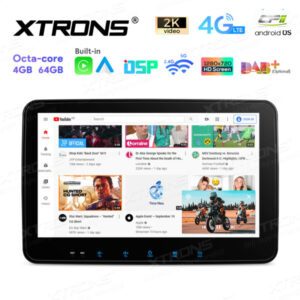 TX122L 10,1 Zoll drehbares QLED-Display Doppel-DIN-Android-Autoradio Octa-Core-Prozessor 4 GB RAM und 64 GB ROM