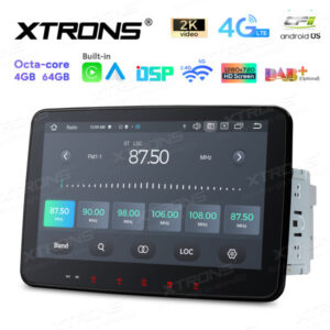 TX122L 10,1 Zoll drehbares QLED-Display Doppel-DIN-Android-Autoradio Octa-Core-Prozessor 4 GB RAM und 64 GB ROM