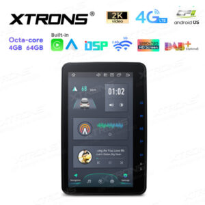TX122L 10,1 Zoll drehbares QLED-Display Doppel-DIN-Android-Autoradio Octa-Core-Prozessor 4 GB RAM und 64 GB ROM