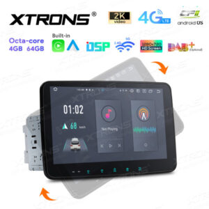TX122L 10,1 Zoll drehbares QLED-Display Doppel-DIN-Android-Autoradio Octa-Core-Prozessor 4 GB RAM und 64 GB ROM