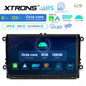 IXA94MTVL 9-Zoll-QLED-Display Android-Autoradio-Multimedia-Player Octa-Core-Prozessor 6 GB RAM und 128 GB ROM Individuelle Pa