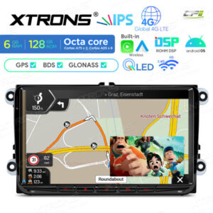 IXA94MTVL 9-Zoll-QLED-Display Android-Autoradio-Multimedia-Player Octa-Core-Prozessor 6 GB RAM und 128 GB ROM Individuelle Pa
