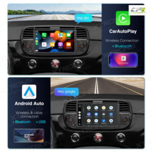 PX7450FBL 7 Zoll Octa Core 4 + 64 GB Global 4G LTE Android 14 Autoradio Multimedia Player Custom Fit für Fiat