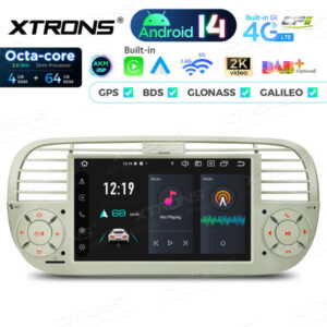 PX7450FCL 7 Zoll Octa Core 4 + 64 GB Global 4G LTE Android 14 Autoradio Multimedia Player Custom Fit für Fiat
