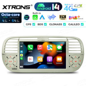 PX7450FCL 7 Zoll Octa Core 4 + 64 GB Global 4G LTE Android 14 Autoradio Multimedia Player Custom Fit für Fiat