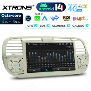 PX7450FCL 7 Zoll Octa Core 4 + 64 GB Global 4G LTE Android 14 Autoradio Multimedia Player Custom Fit für Fiat