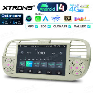 PX7450FCL 7 Zoll Octa Core 4 + 64 GB Global 4G LTE Android 14 Autoradio Multimedia Player Custom Fit für Fiat