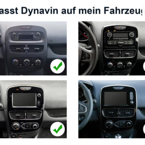 D9-RNCL Premium Flex Android Autoradio für Renault Clio mit 4 x 100W Class-D Verstärker, 9 Zoll Display (hochauflösend), Inkl