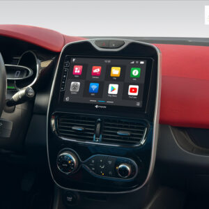 D9-RNCL Premium Flex Android Autoradio für Renault Clio mit 4 x 100W Class-D Verstärker, 9 Zoll Display (hochauflösend), Inkl