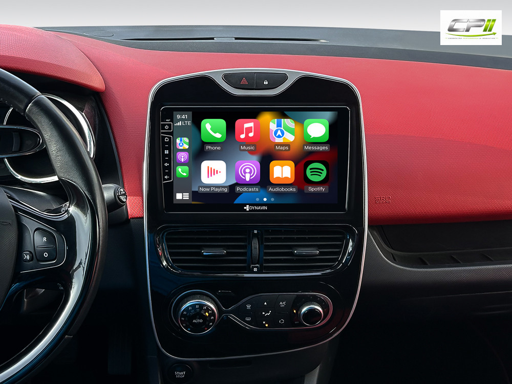 D9-RNCL Premium Flex Android Autoradio für Renault Clio mit 4 x 100W Class-D Verstärker, 9 Zoll Display (hochauflösend), Inkl