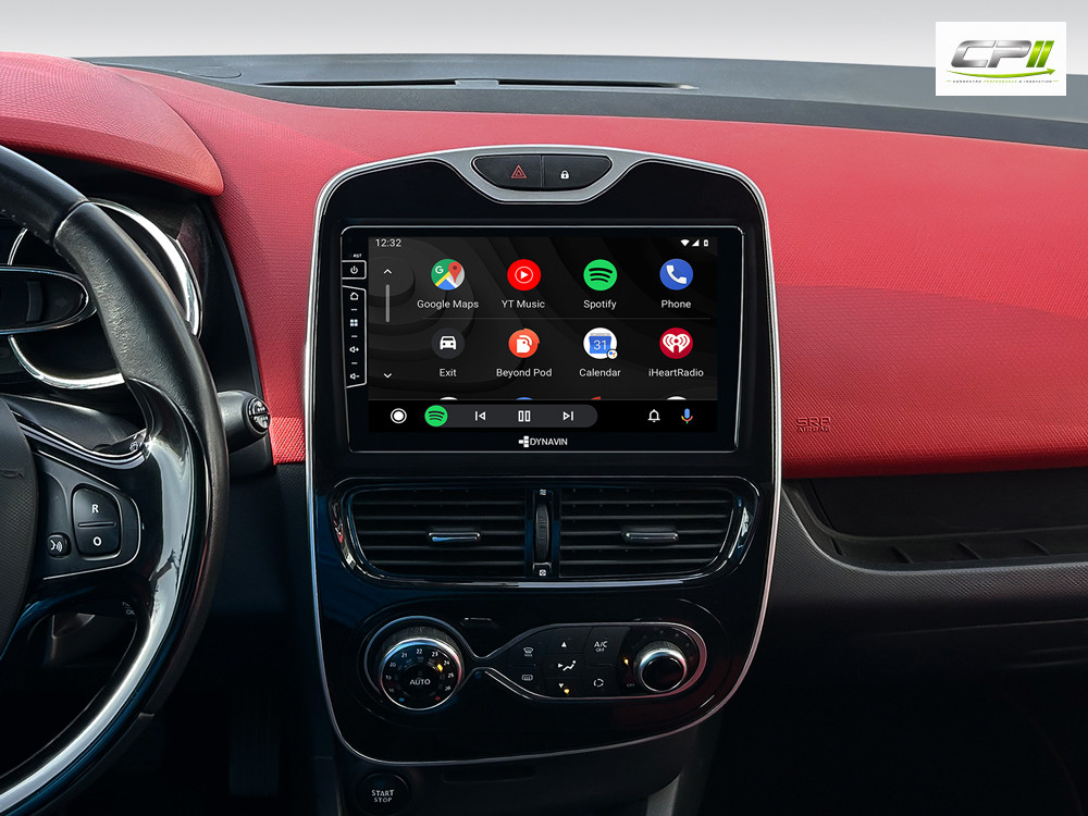 D9-RNCL Premium Flex Android Autoradio für Renault Clio mit 4 x 100W Class-D Verstärker, 9 Zoll Display (hochauflösend), Inkl