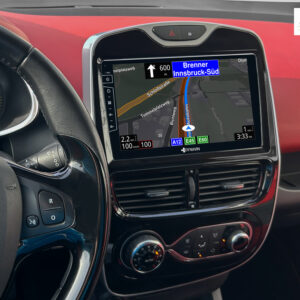 D9-RNCL Premium Flex Android Autoradio für Renault Clio mit 4 x 100W Class-D Verstärker, 9 Zoll Display (hochauflösend), Inkl