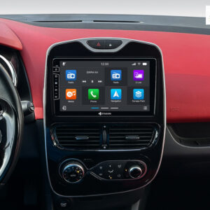 D9-RNCL Premium Flex Android Autoradio für Renault Clio mit 4 x 100W Class-D Verstärker, 9 Zoll Display (hochauflösend), Inkl