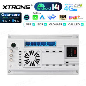 PX74A3AL 7-Zoll-Autoradio-Navigationssystem mit Android 14 Autoradio mit integriertem CarPlay und Android Auto und DSP Custom