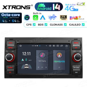 PX72QSFBL 7 Zoll Octa Core 4 + 64 GB Global 4G LTE Android Autoradio Multimedia Player Custom Fit für Ford