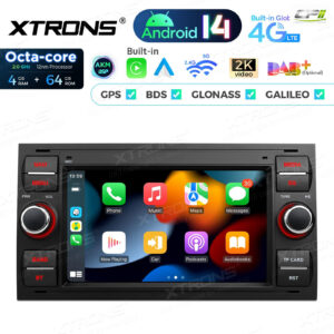 PX72QSFBL 7 Zoll Octa Core 4 + 64 GB Global 4G LTE Android Autoradio Multimedia Player Custom Fit für Ford