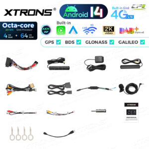 PX72QSFBL 7 Zoll Octa Core 4 + 64 GB Global 4G LTE Android Autoradio Multimedia Player Custom Fit für Ford