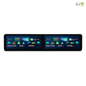 QLM1455CT 24,6 Zoll Octa Core 8 + 128 GB Global 4G LTE Android Autoradio Multimedia Player mit vollständig laminiertem Bildsc