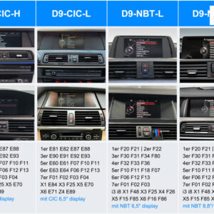 D9-CIC-H Ultra Flex Android System für BMW 1er/3er/5er/X1/X3/X6 mit 8,8-Zoll-Display, Inkl. Head-up-Display, Apple CarPlay un