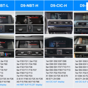 D9-NBT-H Ultra Flex Android-System für BMW 1er/3er/5er/X3/X5 mit 8,8-Zoll/10,25-Zoll Display, Inkl. Head-up-Display, Apple Ca