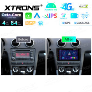 ID80A3AL 8-Zoll-Android-Navigations-Autoradio mit 1280x720-HD-Bildschirm, passgenau für Audi – ID80A3AL-12 CPII