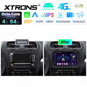 ID90MTVL 9 Zoll Octa Core 4 + 64 GB Android Navigation Autoradio Individuelle Passform für Volkswagen / Skoda / Seat