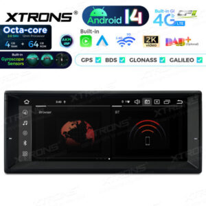 PX1439BLHG 10,25 Zoll Octa Core 4 + 64 GB Fit für BMW Global 4G LTE Android 14 AKM DSP Autoradio Multimedia Player Benutzerde