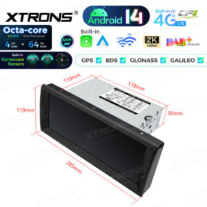 PX1439BLHG 10,25 Zoll Octa Core 4 + 64 GB Fit für BMW Global 4G LTE Android 14 AKM DSP Autoradio Multimedia Player Benutzerde