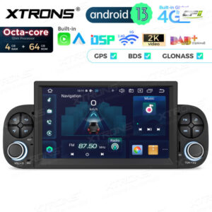 Android Autoradio Xtrons für Fiat Panda 4/64 GB – PX73PDFL-01 CPII