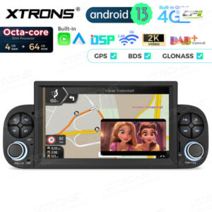 Android Autoradio Xtrons für Fiat Panda 4/64 GB – PX73PDFL-07 CPII