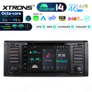 PX7439BG 7 Zoll Octa Core 4 + 64 GB Global 4G LTE Android 14 Autoradio Multimedia Player Speziell für BMW – PX7439BG-03 CPII