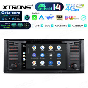PX7439BG 7 Zoll Octa Core 4 + 64 GB Global 4G LTE Android 14 Autoradio Multimedia Player Speziell für BMW – PX7439BG-05 CPII