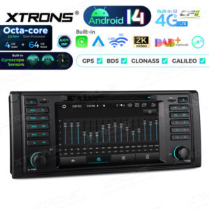 PX7439BG 7 Zoll Octa Core 4 + 64 GB Global 4G LTE Android 14 Autoradio Multimedia Player Speziell für BMW – PX7439BG-07 CPII