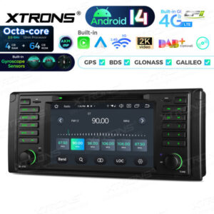 PX7439BG 7 Zoll Octa Core 4 + 64 GB Global 4G LTE Android 14 Autoradio Multimedia Player Speziell für BMW – PX7439BG-08 CPII