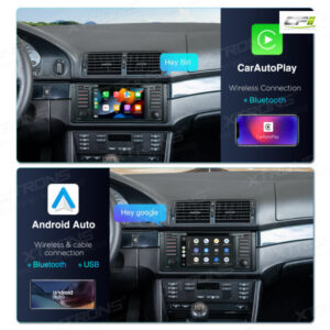 PX7439BG 7 Zoll Octa Core 4 + 64 GB Global 4G LTE Android 14 Autoradio Multimedia Player Speziell für BMW – PX7439BG-13 CPII