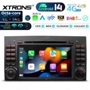 PX74M245G 7 Zoll Octa Core 4 + 64 GB Global 4G LTE Android 14 Auto DVD Multimedia Player Speziell geeignet für Mercedes-Benz