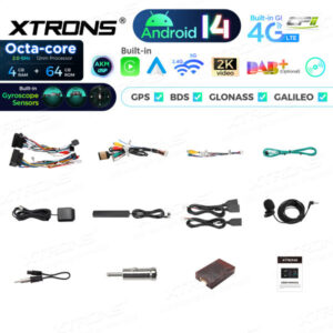 PX74M245G 7 Zoll Octa Core 4 + 64 GB Global 4G LTE Android 14 Auto DVD Multimedia Player Speziell geeignet für Mercedes-Benz