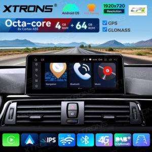 QDB10NBTH 10,25-Zoll-Android-Auto-GPS-Multimedia-Player mit integriertem CarPlay und Android Auto für BMW 3/4 Serie M3 M4 NBT