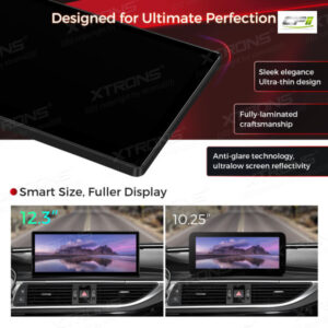 QLA23A6NL 12,3 Zoll Octa Core 4 + 64 GB Android Autoradio Multimedia Player mit vollständig laminiertem Bildschirm für Audi A